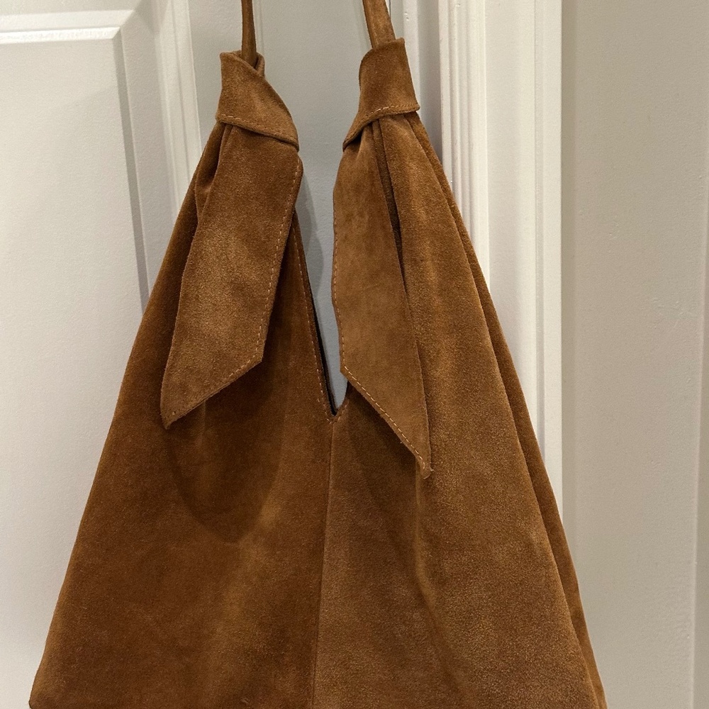 Suede Hobo Bag